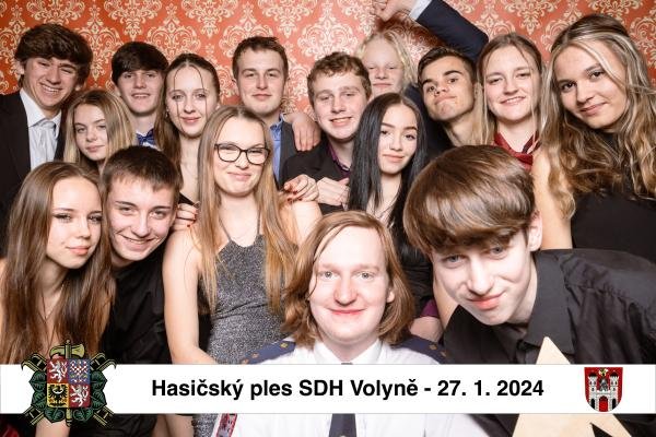 Fotobudka hasičského plesu SDH Volyně 2024